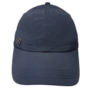 Gaiam Baseball Cap Blue One Size Slideback Hat Performance Fabric Side Logo